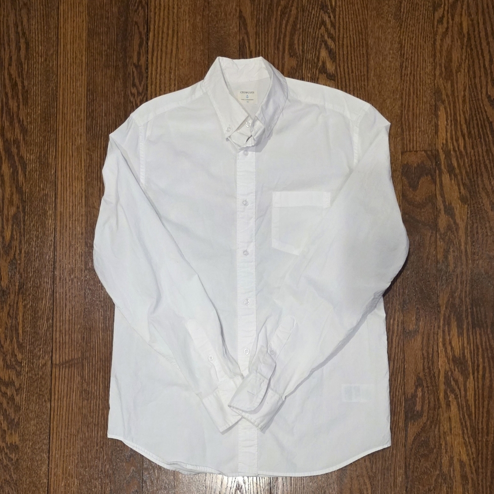 J. Crew Kids Secret Wash Button-Down Shirt - White